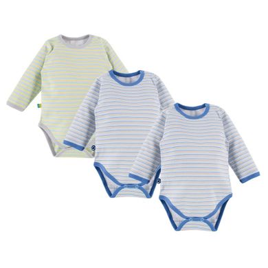 Body chłopięce z długim rękawem, mix, zestaw, 3 szt., Eevi