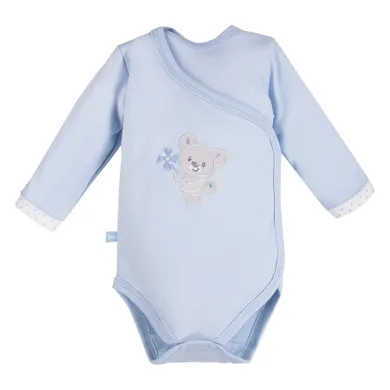 Body chłopięce z długim rękawem, niebieskie, Eevi