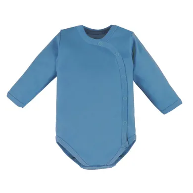 Body chłopięce z długim rękawem, niebieskie, Eevi