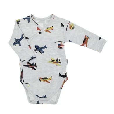 Body chłopięce z długim rękawem, szare, Nicol