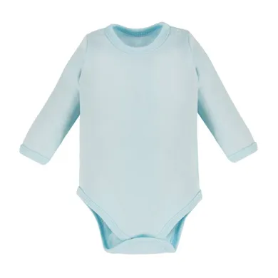 Body chłopięce z długim rękawem, turkusowe, Eevi