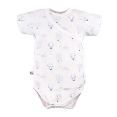 Body chłopięce z krótkim rękawem, białe, Eevi