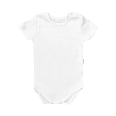 Body chłopięce z krótkim rękawem, białe, Nicol