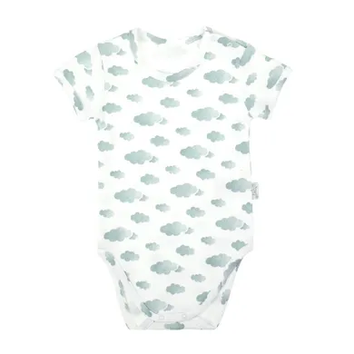 Body chłopięce z krótkim rękawem, białe, Nicol