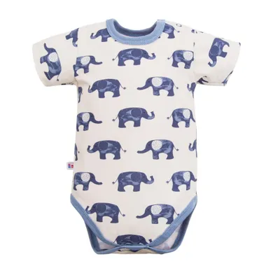 Body chłopięce z krótkim rękawem, ecru, Eevi