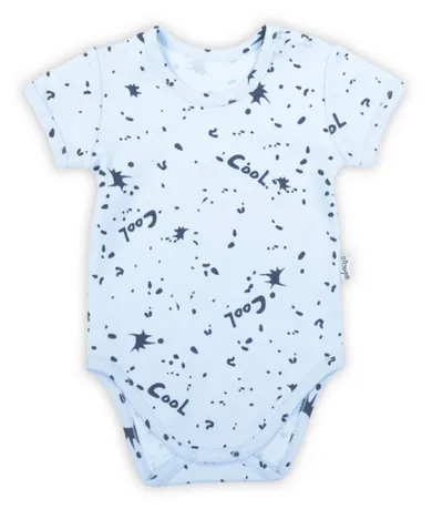 Body chłopięce z krótkim rękawem, jasnoniebieskie, Cool, Nicol
