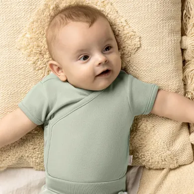 Body chłopięce z krótkim rękawem, miętowe, Nicol