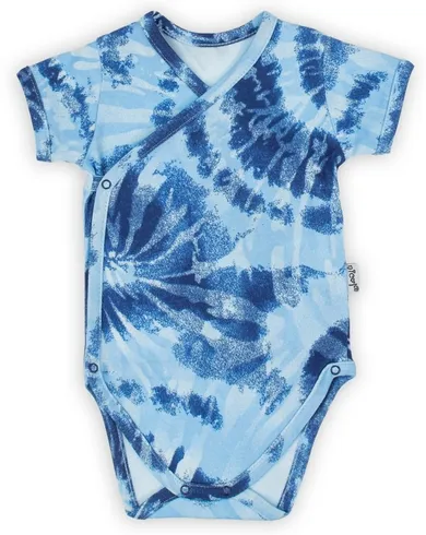 Body chłopięce z krótkim rękawem, niebieskie, Nicol