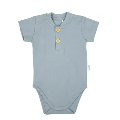 Body chłopięce z krótkim rękawem, niebieskie, Nicol