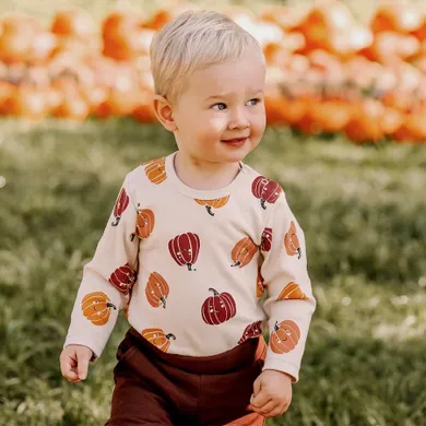 Body dziecięce z długim rękawem, ecru, Eevi