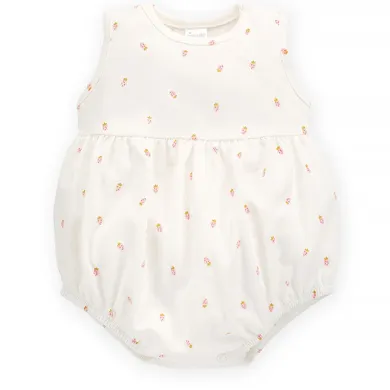 Body dziewczęce bez rękawów, ecru, Pinokio