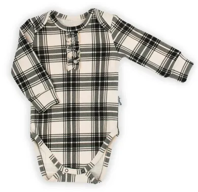 Body dziewczęce z długim rękawem, beżowe, Nicol