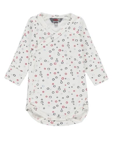 Body dziewczęce z długim rękawem, białe, Kanz