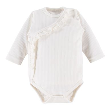 Body dziewczęce z długim rękawem, ecru, Eevi