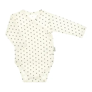 Body dziewczęce z długim rękawem, ecru, Nicol