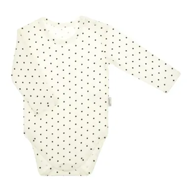 Body dziewczęce z długim rękawem, ecru, Nicol