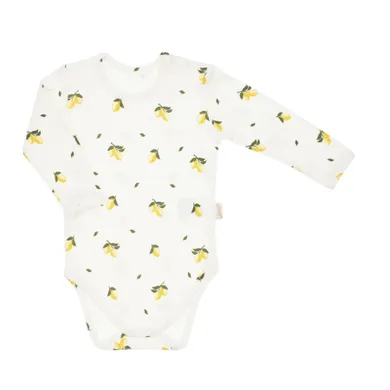 Body dziewczęce z długim rękawem, ecru, Nicol