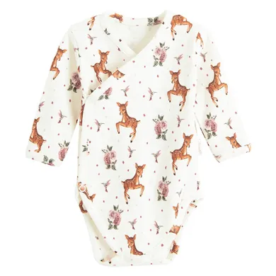 Body dziewczęce z długim rękawem, ecru, Nicol