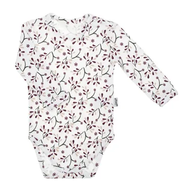 Body dziewczęce z długim rękawem, ecru, Nicol