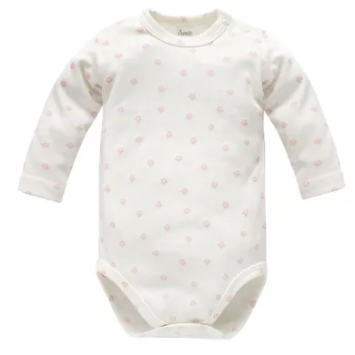 Body dziewczęce z długim rękawem, ecru, Pinokio