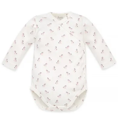 Body dziewczęce z długim rękawem, ecru, Pinokio