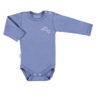 Body dziewczęce z długim rękawem, grafitowe, Eevi