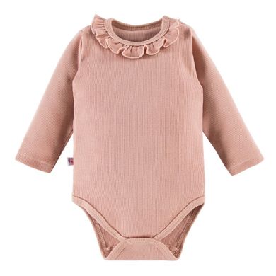Body dziewczęce z długim rękawem, różowe, Bloom, Eevi
