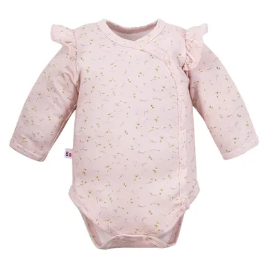 Body dziewczęce z długim rękawem, różowe, Eevi