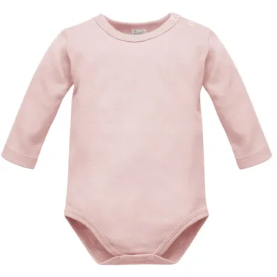 Body dziewczęce z długim rękawem, różowe, Pinokio