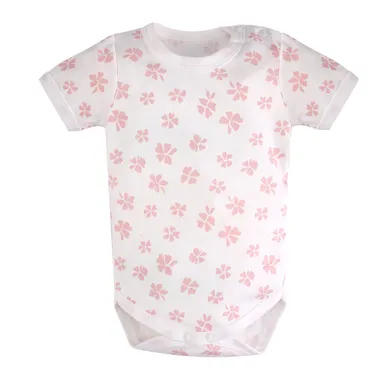 Body dziewczęce z krótkim rękawem, ecru, Tup Tup