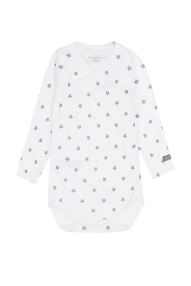 Body niemowlęce z długim rękawem, białe, Bellybutton