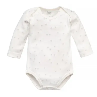 Body niemowlęce z długim rękawem, ecru, Pinokio