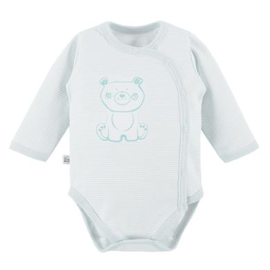Body niemowlęce z długim rękawem, miętowe, Big Bear, Eevi