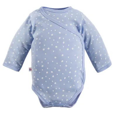 Body niemowlęce z długim rękawem, niebieskie, Eevi