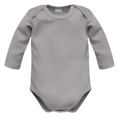 Body niemowlęce z długim rękawem, szare, Pinokio