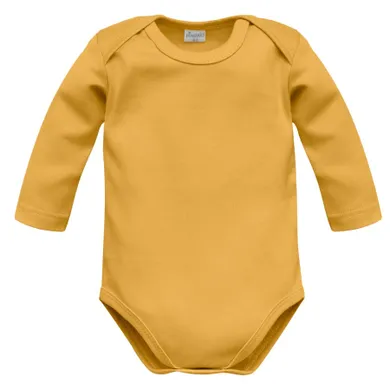 Body niemowlęce z długim rękawem, żółte, Pinokio