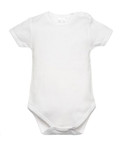 Body niemowlęce z krótkim rękawem, białe, Olimpias