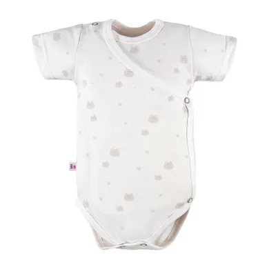 Body niemowlęce z krótkim rękawem, ecru, Eevi