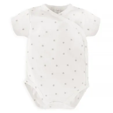 Body niemowlęce z krótkim rękawem, ecru, Pinokio