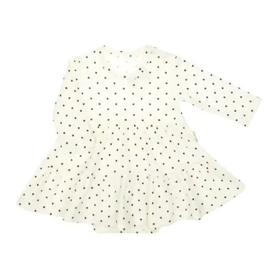 Body sukienka dziewczęce z długim rękawem, ecru, Nicol