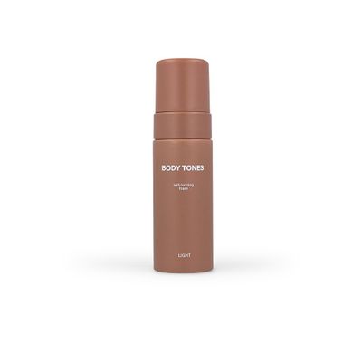 Body Tones, Self-Tanning Foam, samoopalająca pianka do ciała, Light, 160 ml