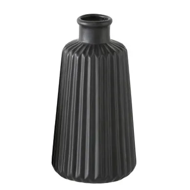 Boltze Home, dekoracyjny wazon ceramiczny w prążki, Esko