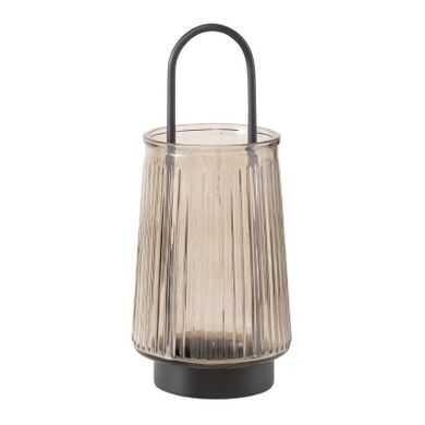 Boltze Home, Iver, szklany świecznik z uchwytem, 25,5 cm