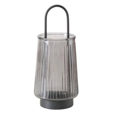 Boltze Home, Iver, szklany świecznik z uchwytem, 25,5 cm