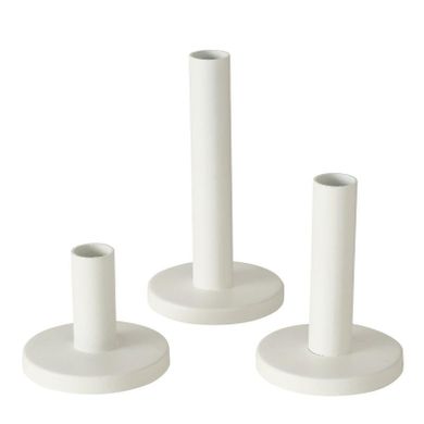 Boltze Home, Malko, świecznik metalowy, 9 cm, 3 szt.