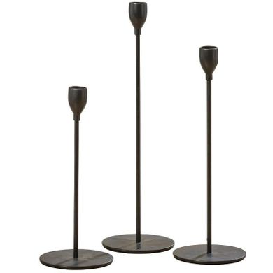 Boltze Home, Malte, metalowe świeczniki na świece obiadowe