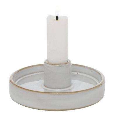 Boltze Home, Marima, okrągły świecznik porcelanowy, 4 cm