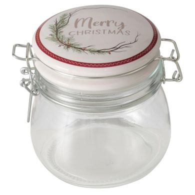 Boltze Home, słoik z porcelanową pokrywką, Charlene, 450 ml