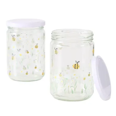 Boltze, Honey, zakręcane słoiki do przechowywania, 500 ml, 2 szt.