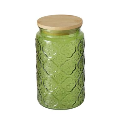 Boltze, słoik z bambusowym wieczkiem, Imola, 1000 ml